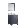 Laviva Luna, 30, Maple Grey Cabinet & White Carrara Counter 313DVN-30G-WC